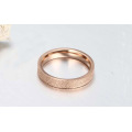 Heißer verkaufender einzigartiger Verlobungsring, matte einzigartige Rose Gold Verlobungsringe Schmuck